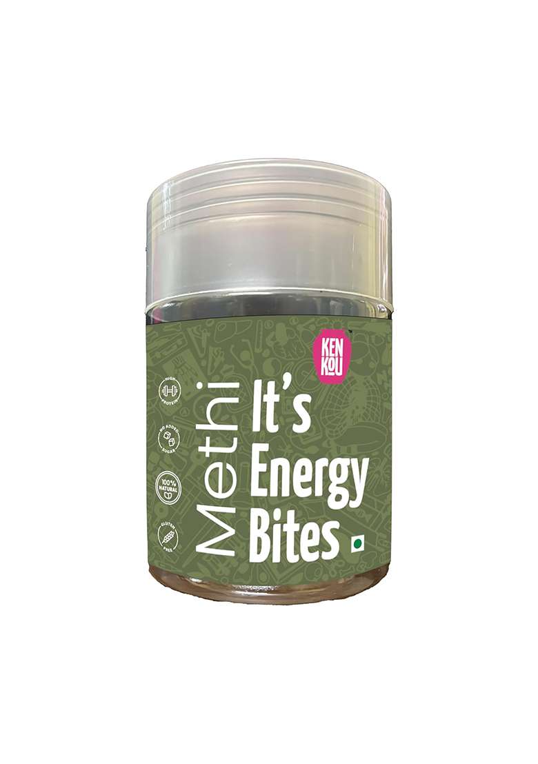 Kenkou Digestive Bites - Methi Laddoo | Ayurvedic Snack With Jaggery Supports Gut Health & Metabolism Sugar-Free Gluten-Free Natural For All Ages - Indya