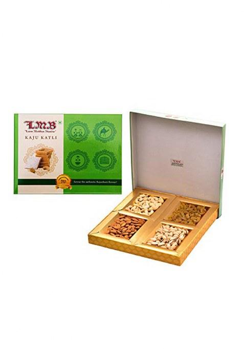 Laxmi Misthan Bhandar Gift Dry Fruit Box; 400 Gm & Kaju Katli; 400Gm Pack
