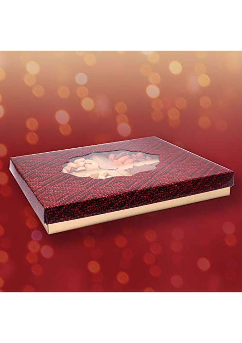 Leeve Dry Fruits Combo Fruit & Nuts Diwali Gift Fancy Box Hamper Offer Pack Windo P4 200 Gram - Indya