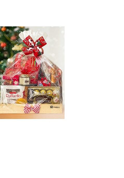 Angroos Luxury New Year Gift Hamper That Encloses Sweets, Drinks And Other Items Xmagb056