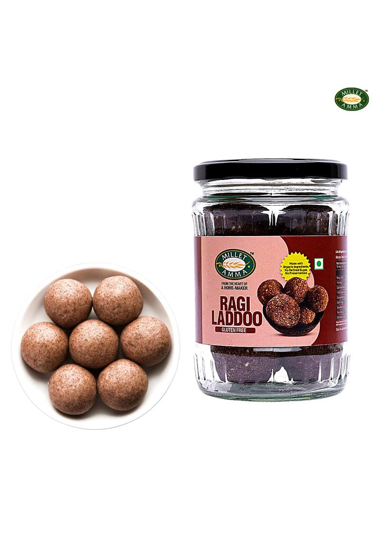 Millet Amma Ragi Ladoo 300G | Ready To Eat Made With Jaggery (Finger Laddu