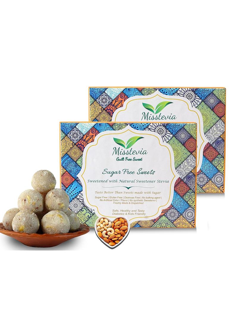Misstevia Guilt Free Sweet Sugar Dryfruit Coconut Laddu | Stevia Sweetened Kids And Diabetes Friendly Sweets Yummy Delicious Laddoo Healthy Indian 200G