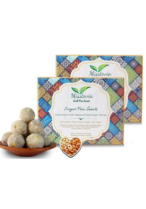 Misstevia Guilt Free Sweet Sugar Dryfruit Coconut Laddu | Stevia Sweetened Kids And Diabetes Friendly Sweets Yummy Delicious Laddoo Healthy Indian 200G