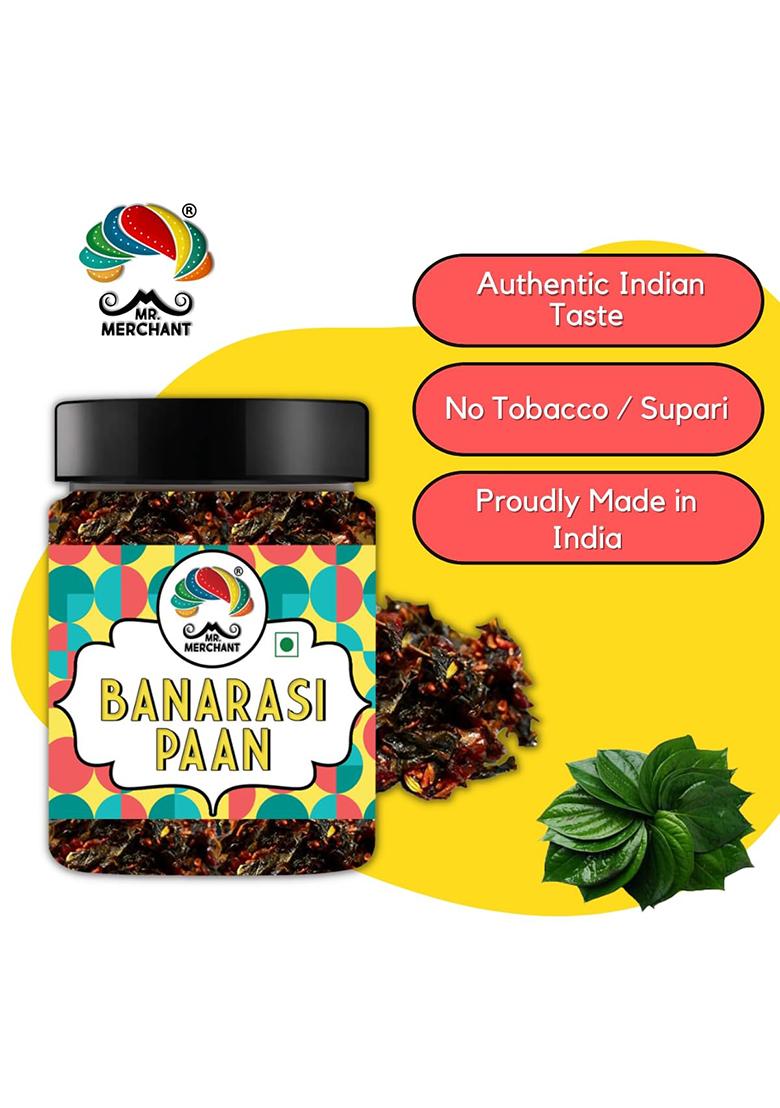 Mr. Merchant Banarasi Meetha Paan Mukhwas, [Mouth Freshener, Digestive, After-Meal Snack] [Jar Pack], 300G