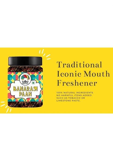 Mr. Merchant Banarasi Meetha Paan Mukhwas, [Mouth Freshener, Digestive, After-Meal Snack] [Jar Pack], 300G