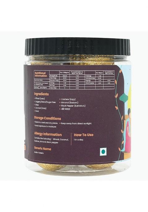 Nuskha Kitchen Gond Laddu | Dink With Dry Fruits Edible Gum Ladoo For Strength & Immunity Made In Pure A2 Bilona Cow Ghee Sweetened Jaggery 100% Natural Preservative-Free Healthy Sweets 400G