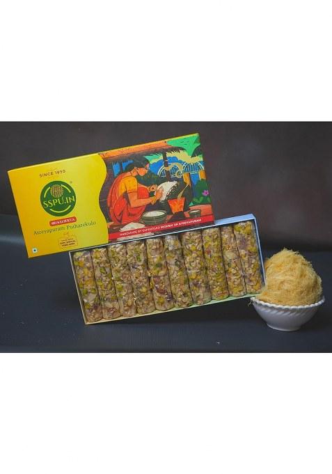 Sspu.In Papidi Putharekulu (Pootharekulu) | Delicious South Indian Snack Premium Sweet Gift Hamper 10 Pcs Box (500G) (10, Papidi)