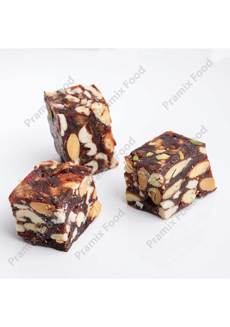 Pramix Dry Fruits Sugarfree Dates Barfi (Khajoor Dryfruit Chikki) 500 Gm