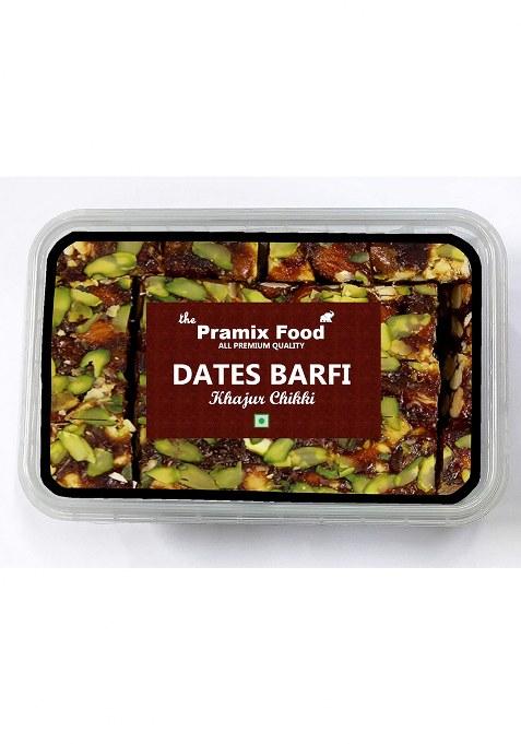 Pramix Dry Fruits Sugarfree Dates Barfi (Khajoor Dryfruit Chikki) 500 Gm