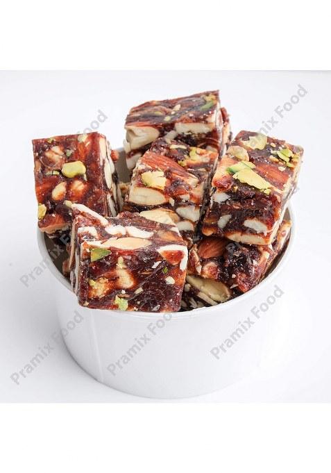 Pramix Dry Fruits Sugarfree Dates Barfi (Khajoor Dryfruit Chikki) 500 Gm
