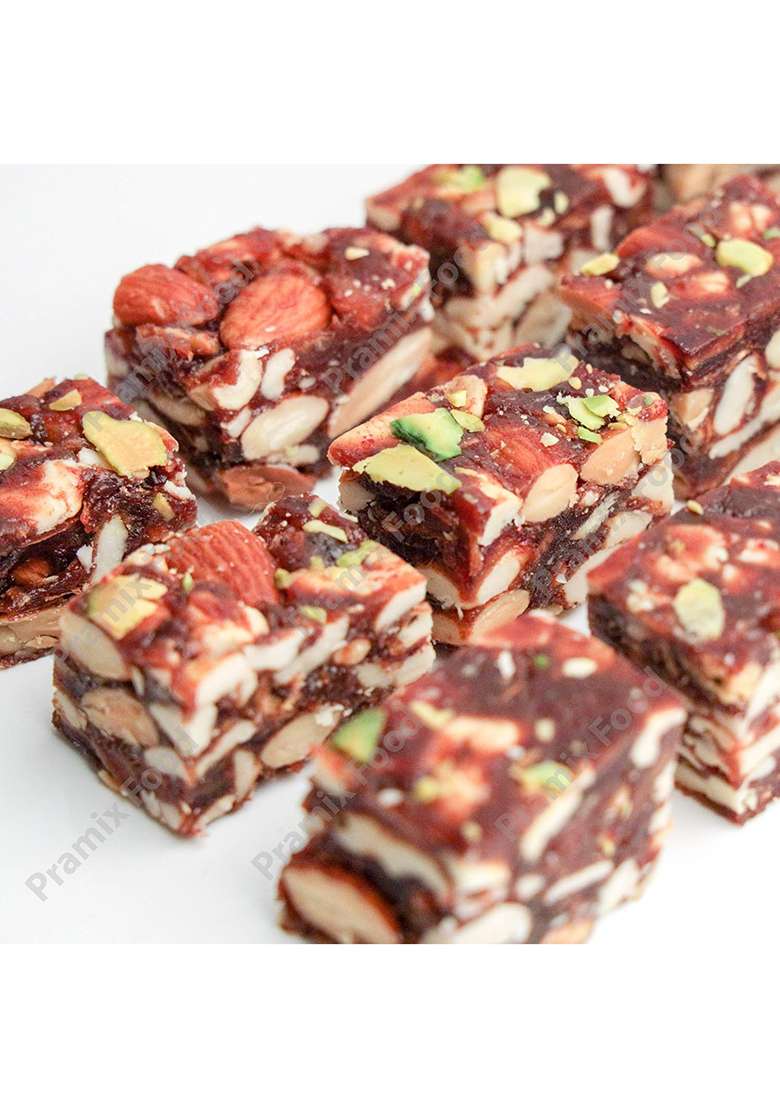 Pramix Gifts Sugar Free Sweets - Khajoor Dryfruit Chikki 150 Gm - Indya