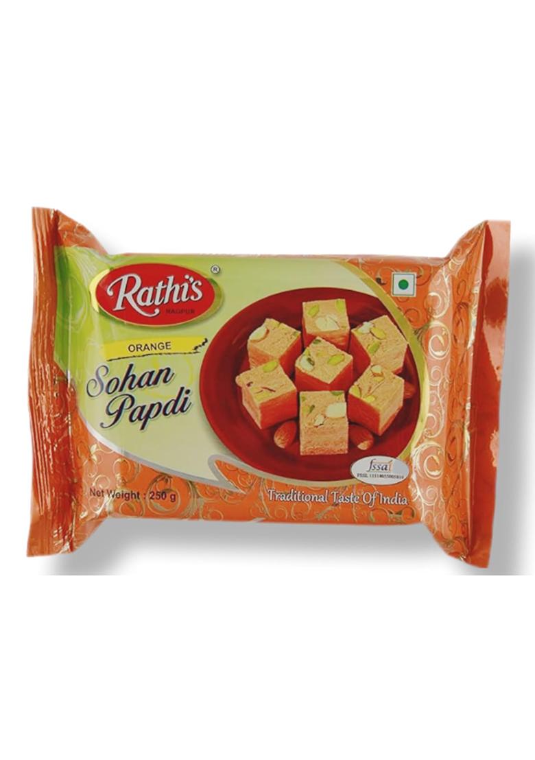 Rathi'S Rathi S Soan Papdi 250G | Authentic Indian Sweet For Gifting & Festivals Crispy Flaky Delight