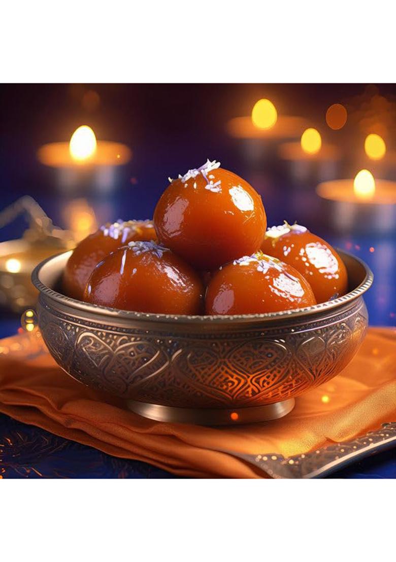 Rathi'S Gulab Jamun, 1000 Grams (Gulab Jamun_Box_20Pc)- Pack Of 1
