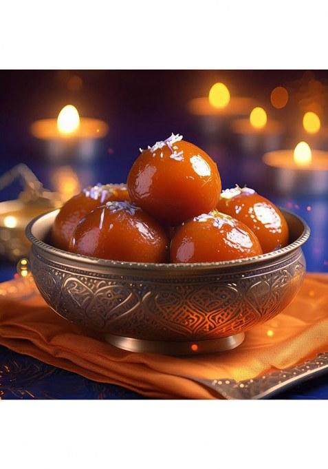 Rathi'S Gulab Jamun, 1000 Grams (Gulab Jamun_Box_20Pc)- Pack Of 1