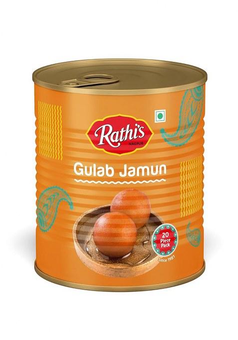 Rathi'S Gulab Jamun, 1000 Grams (Gulab Jamun_Box_20Pc)- Pack Of 1