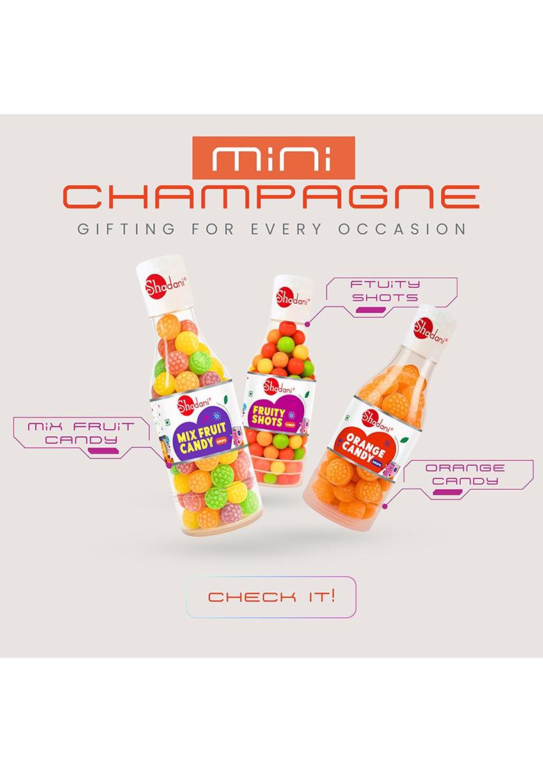 Shadani Celebration Hamper Premium Diwali & Corporate Gift Box | 5 Mini Champion Cans Assorted Candy Fruit Balls Customizable Sweet Gifting Pack For Festivals Parties Employees Friends