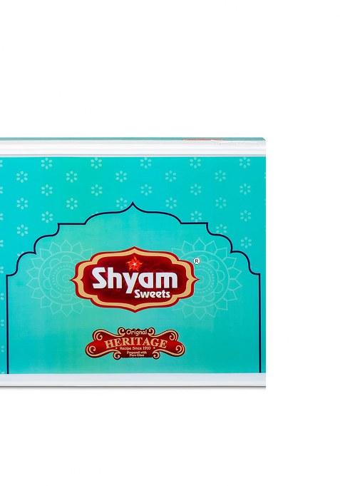 Shyam Sweets Desi Ghee Kaju Katli Burfi 900G Premium Cashew Almond Mithai | Authentic Indian Sweet With Less Sugar Luxury Gift Box Vegetarian Festive Gifting