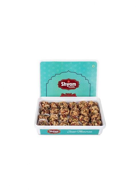 Shyam Sweets Desi Ghee Mewa Ladoo 900G Premium Indian Sweet With Pure Cashew & Almond | Traditional Hand-Rolled Laddu Gift Pack Rich In Dry Fruits 100% Vegetarian