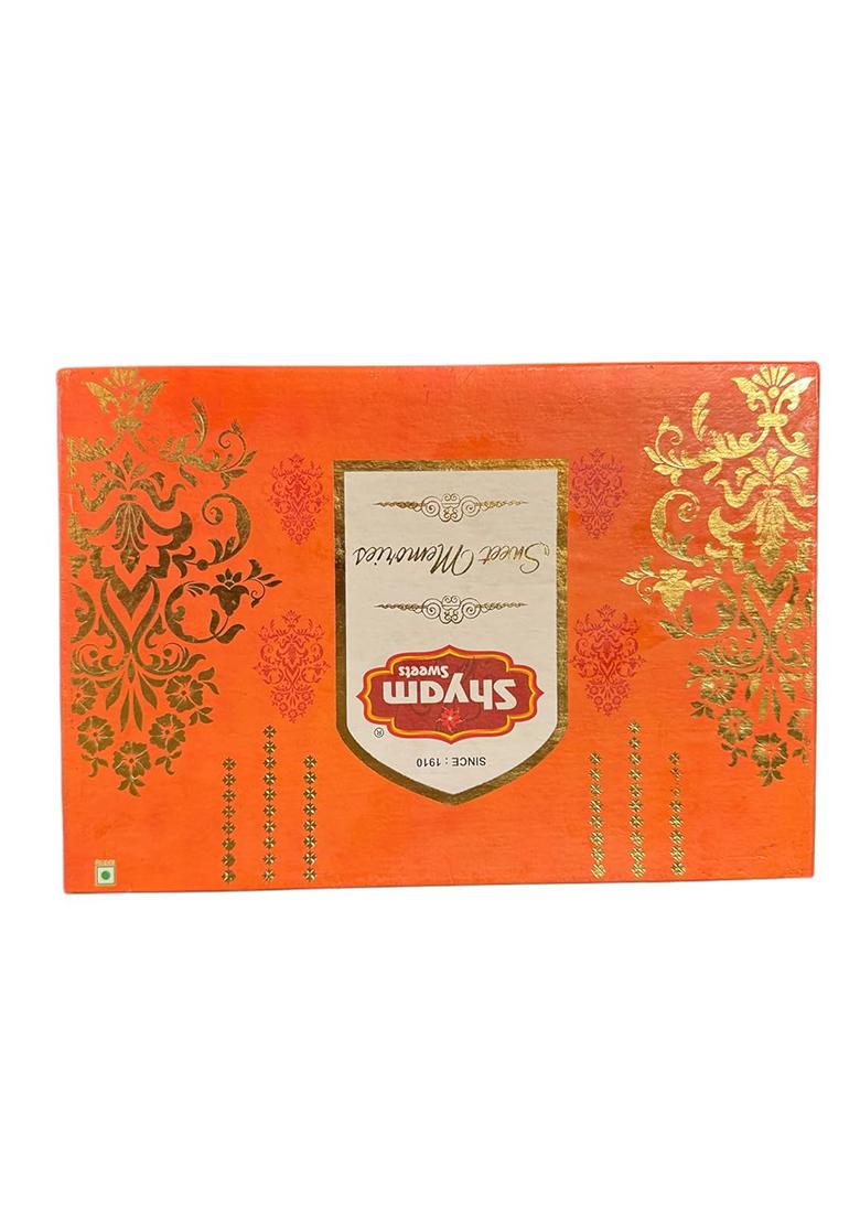 Shyam Sweets Desi Ghee Mix Delight Box 900G | Assorted Indian Dodha, Patisa, Rewari & Moong Dal Burfi No Added Colours Or Preservatives Traditional Mithai Gift Pack