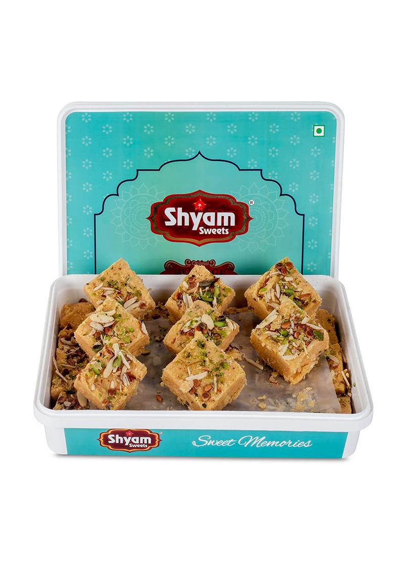 Shyam Sweets Desi Ghee Patisa (900Gm) Flaky Mithai With Pure Cashew & Almond | Made In Premium Traditional Indian Sweet Gift Box No Preservatives 100% Vegetarian