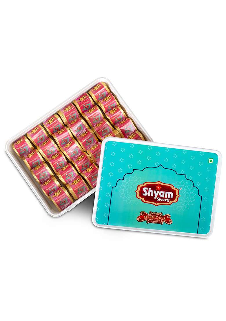 Shyam Sweets Mewa Bite Rose (900G) | Premium Cashew & Almond Sweet Exotic Low Sugar Mithai Healthy Indian Dry Fruit Gift Box - Indya