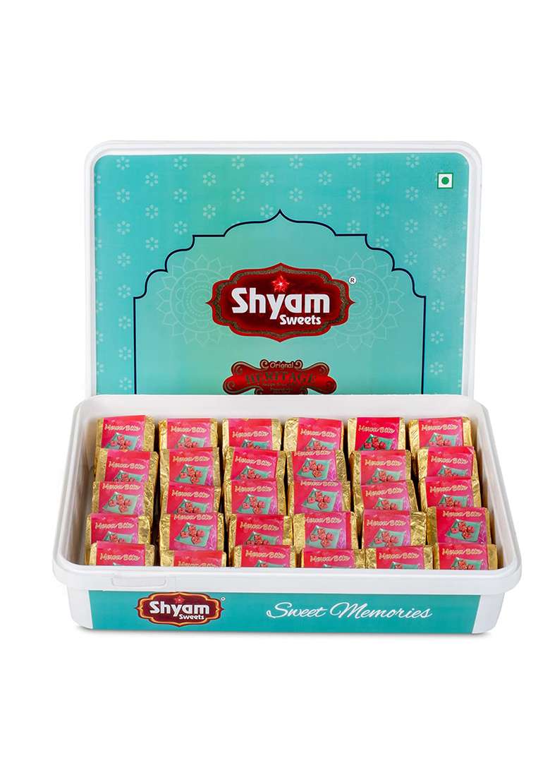 Shyam Sweets Mewa Bite Rose (900G) | Premium Cashew & Almond Sweet Exotic Low Sugar Mithai Healthy Indian Dry Fruit Gift Box - Indya