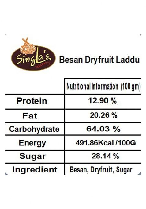 Singla Sweets Besan Dry Fruit Laddu 200G