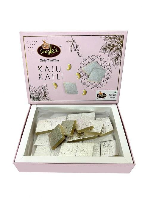 Singla Sweets Kaju Burfi 400G Indian Mithai Snacks