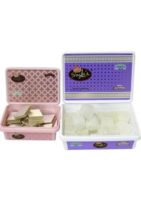 Singla Sweets Kaju Katli 200G And White Petha 500G Combo Pack Of 2 (700G)