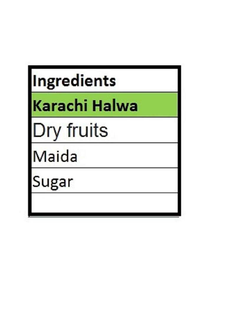 Singla Sweets Karachi Halwa Burfi 500G