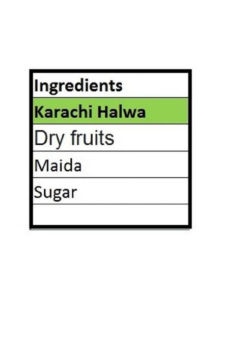 Singla Sweets Karachi Halwa Burfi 500G