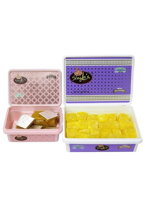 Singla Sweets Kesar Kaju Katli 200G And Petha 500G Combo Pack Of 2 (700G)