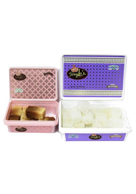 Singla Sweets Milk Cake 200G And White Petha 500G Combo Pack Of 2 (700G)