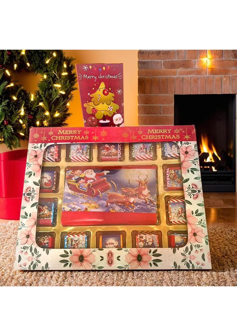 Snaxup Christmas Gifts, Merry Xmas Choco Treats Box | Gift Fancy Decorative Packaging In Christmas,Kids Function Packing, Wedding