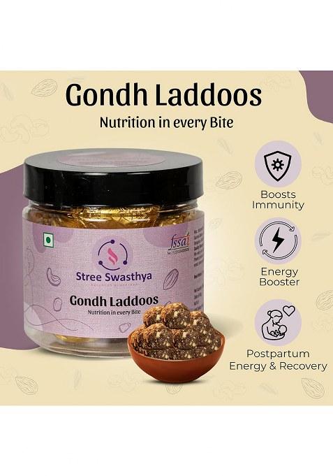 Stree Swasthya Wellness Gondh & Nuts Laddoos Pure Cow Bilona Ghee