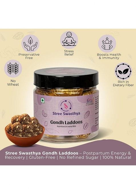 Stree Swasthya Wellness Gondh & Nuts Laddoos Pure Cow Bilona Ghee