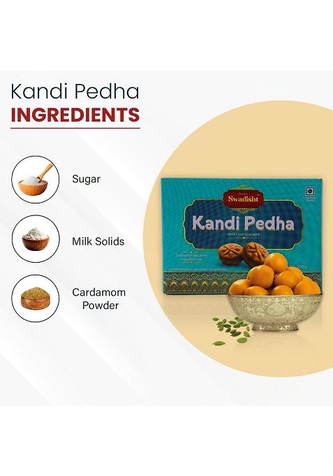 Choudhar'S Swadisht Kandi Pedha Sweets Box | Made With Milk Traditional Indian Mithai Mouth Watering Authentic Dessert For Family Freshly Packed Every Festivals (Pack Of 2-200 Grams)