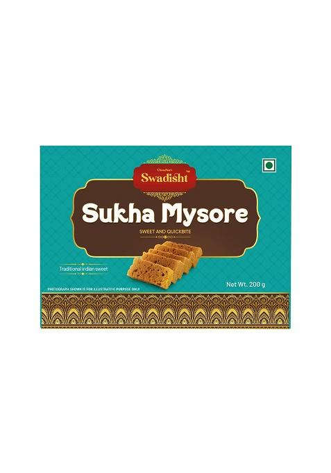 Choudhar'S Swadisht Sukha Mysore Sweets Box | Traditional Indian Mithai Mouth Watering Authentic Dessert For Family Freshly Packed Every Festivals (Pack Of 1-200 Grams, Mysore)