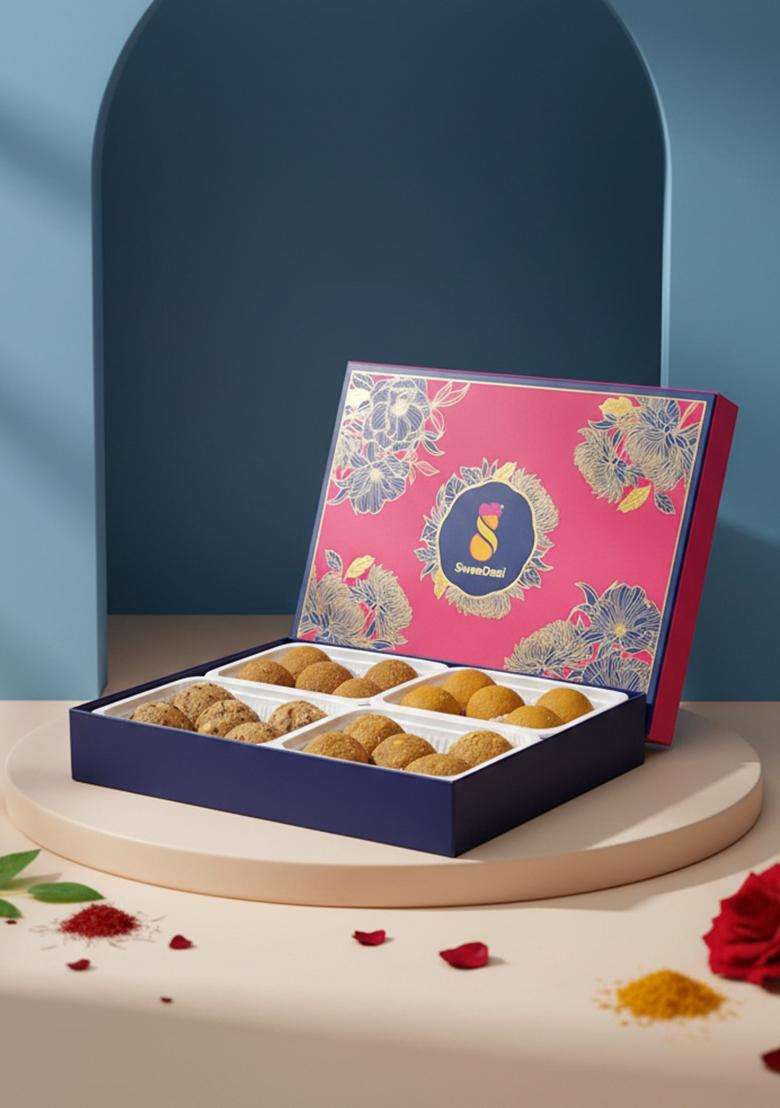 Sweedesi Healthy Laddu Mega Pack | Desi Ghee Sweets Khajoor, Alsi, Methi And Anjeer Use Of The Finest Ingredients Shark Tank India Brand - Indya