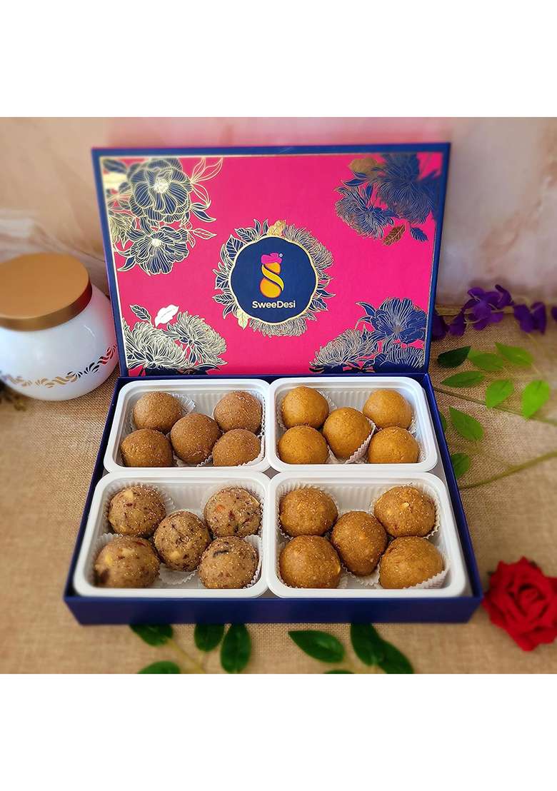 Sweedesi Healthy Laddu Mega Pack | Desi Ghee Sweets Khajoor, Alsi, Methi And Anjeer Use Of The Finest Ingredients Shark Tank India Brand - Indya