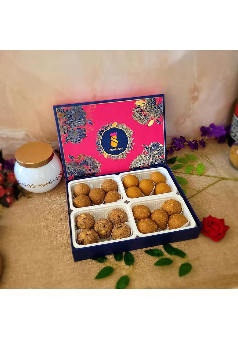 Sweedesi Healthy Laddu Mega Pack | Desi Ghee Sweets Khajoor, Alsi, Methi And Anjeer Use Of The Finest Ingredients Shark Tank India Brand - Indya