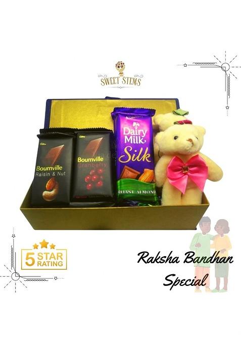Sweet Stems Raksha Bandhan Special Delicious Chocolate Hamper For Sister