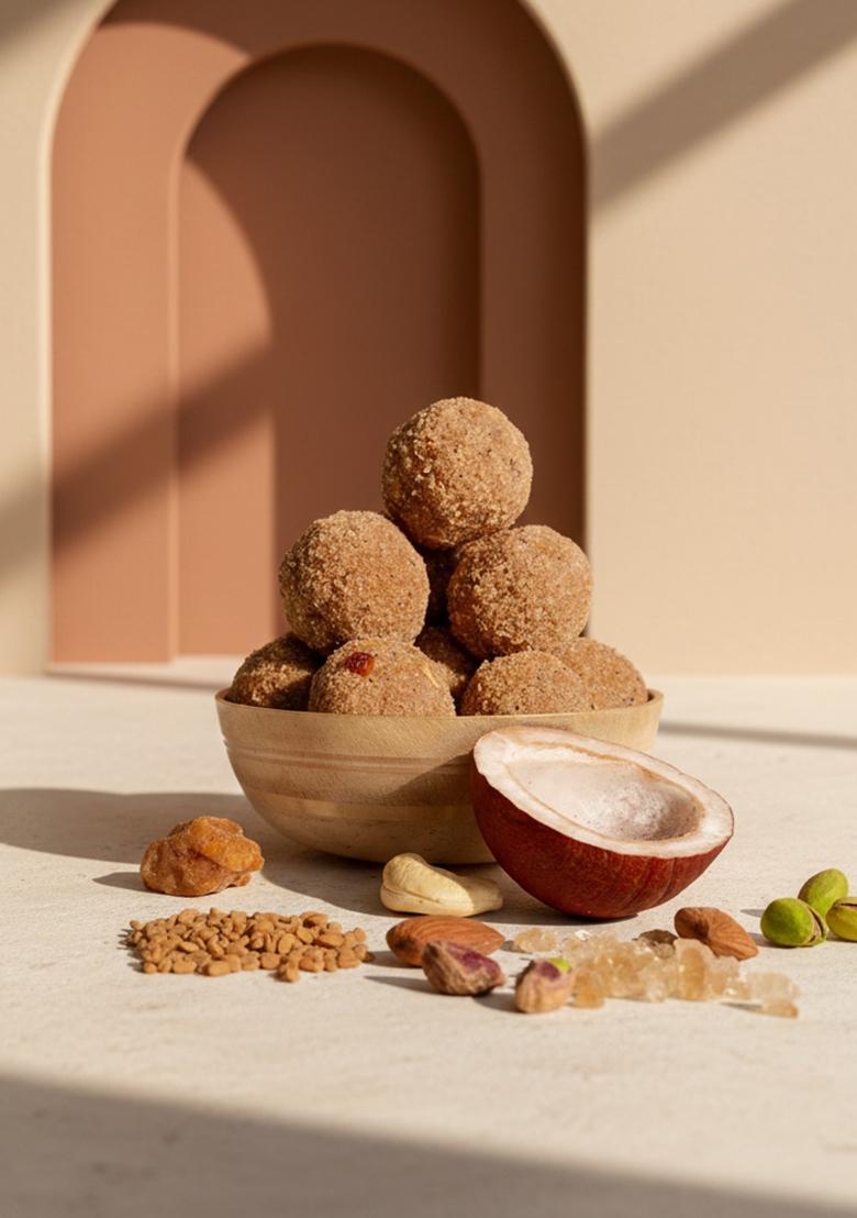 Sweetmitra Methi Ladoo | Handmade Ayurvedic With Dry Fruits Lactation & Hormone Balance Support Winter Energy Sweet No Added Sugar, Preservatives