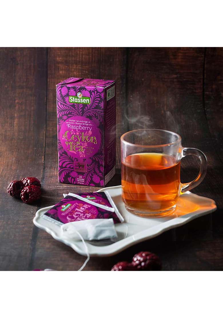 Tib-The Infinity Box The Ceylon Raspberry Tea | 25 Bags (1.5G Each) Imported From Sri Lanka Naturally Caffeine-Free, Fruity & Aromatic Rich In Antioxidants Enjoy Hot Or Iced - Indya