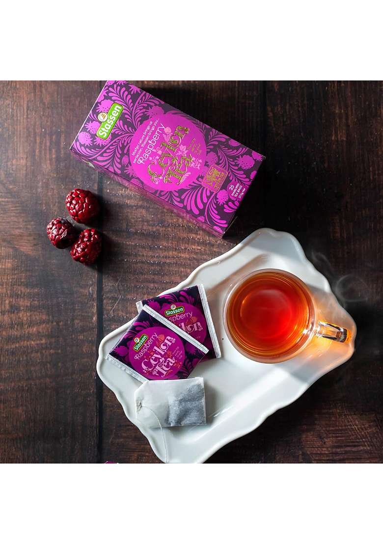 Tib-The Infinity Box The Ceylon Raspberry Tea | 25 Bags (1.5G Each) Imported From Sri Lanka Naturally Caffeine-Free, Fruity & Aromatic Rich In Antioxidants Enjoy Hot Or Iced - Indya