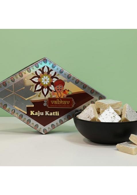 Vaibhav With Caricature Of Man Sweets Kaju Katli, 250G, Pack 2, Vegetarian