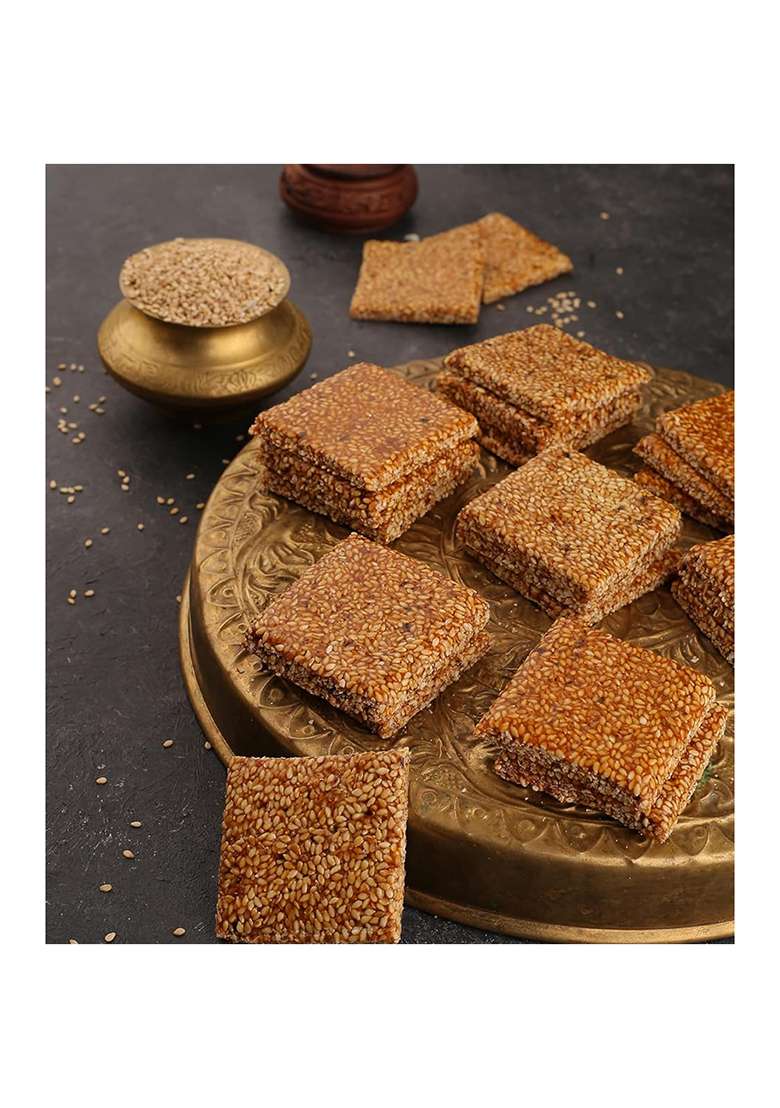 Vipul Dudhiya Sweets Winter Special | Til Chikki Indian Fresh And Healthy - 400G - Indya