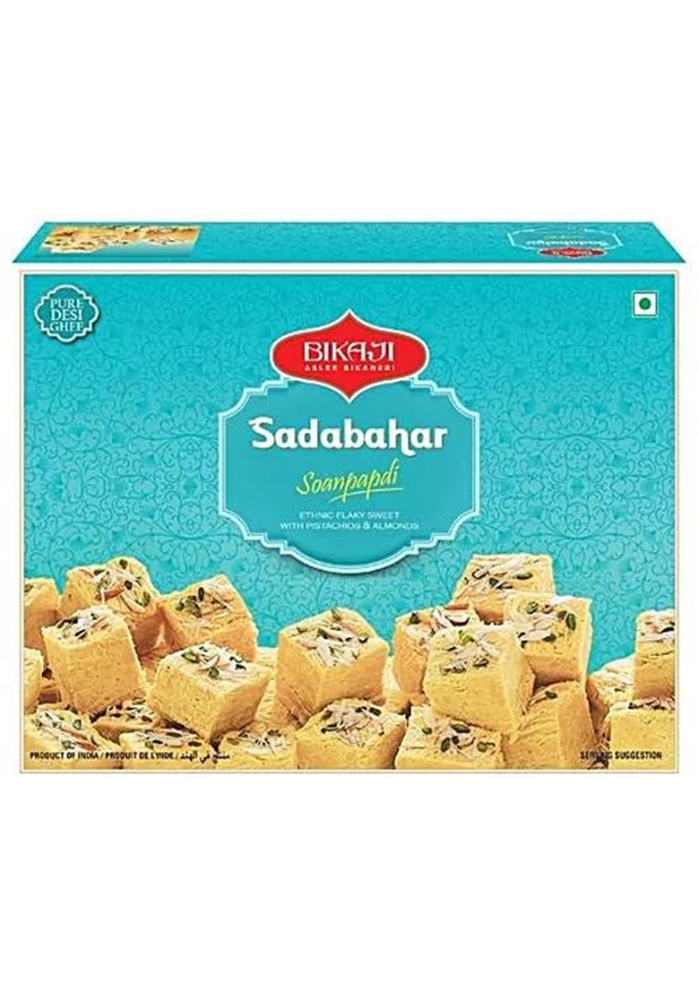 Webelkart Premium Set Of 2 Designer Rakhi For Bhaiya Bhabhi,With Bika Ji Soan Papdi Sweet (450 Gm),Rakhi Brother With Greeting Card,Roli-Chawal