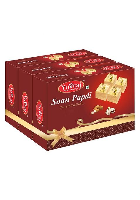 Yuvraj Soan Papadi (Patisa) Combo Pack (500 Gm X 3) Box