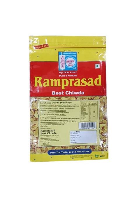 Ramprasad Best Chiwada Chiwda-Cornflakes | Light Chiwda Quick Snacking |Namkeen Makai (500Gm, Cornflakes)